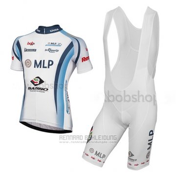 2014 Fahrradbekleidung MLP Team Bergstrasse Wei Trikot Kurzarm und Tragerhose