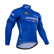 2015 Fahrradbekleidung Giro D'italien Blau Trikot Langarm und Tragerhose