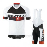 2016 Fahrradbekleidung Scott Wei Shwarz Trikot Kurzarm und Tragerhose