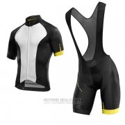 2017 Fahrradbekleidung Mavic Wei und Shwarz Trikot Kurzarm und Tragerhose