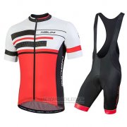 2018 Fahrradbekleidung Nalini Fatica Rot Trikot Kurzarm und Tragerhose