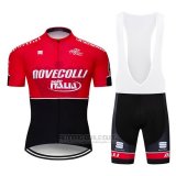 2019 Fahrradbekleidung Nove Colli Rot Shwarz Trikot Kurzarm und Overall