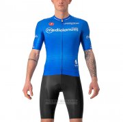 2022 Fahrradbekleidung Giro D'italia Blau Trikot Kurzarm und Tragerhose