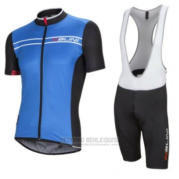 2016 Fahrradbekleidung Nalini Blau und Shwarz Trikot Kurzarm und Tragerhose