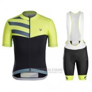 2016 Fahrradbekleidung Trek Bontrager Grun und Shwarz Trikot Kurzarm und Tragerhose