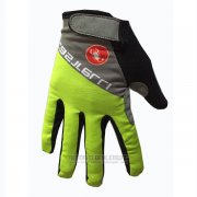 2017 Castelli Langfingerhandschuhe Radfahren Grun