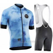 2019 Fahrradbekleidung Northwave Blau Trikot Kurzarm und Tragerhose