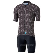 2020 Fahrradbekleidung Shimano Braun Trikot Kurzarm und Tragerhose