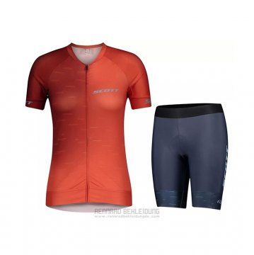 2021 Fahrradbekleidung Frau Nalini Orange Trikot Kurzarm und Tragerhose