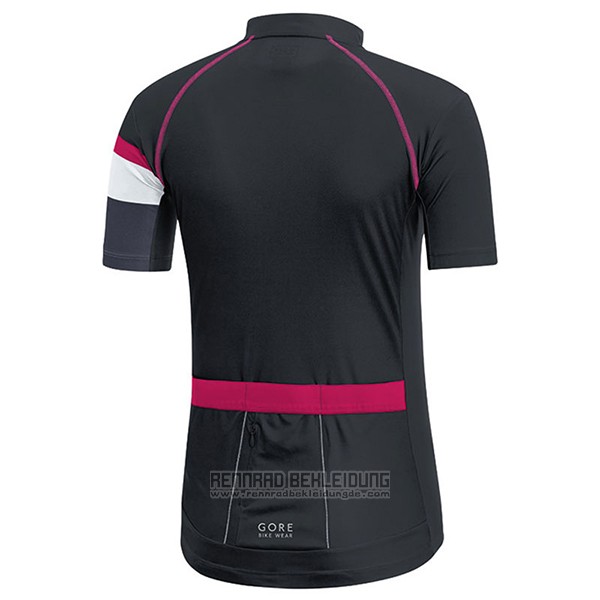 2017 Fahrradbekleidung Frau Gore Bike Wear Shwarz Trikot Kurzarm und Tragerhose