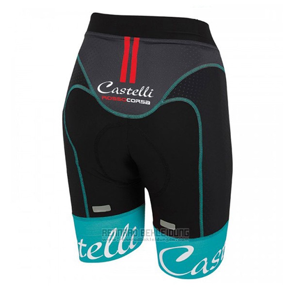 2017 Fahrradbekleidung Frau Castelli Aero Race Grun Trikot Kurzarm und Tragerhose - zum Schließen ins Bild klicken