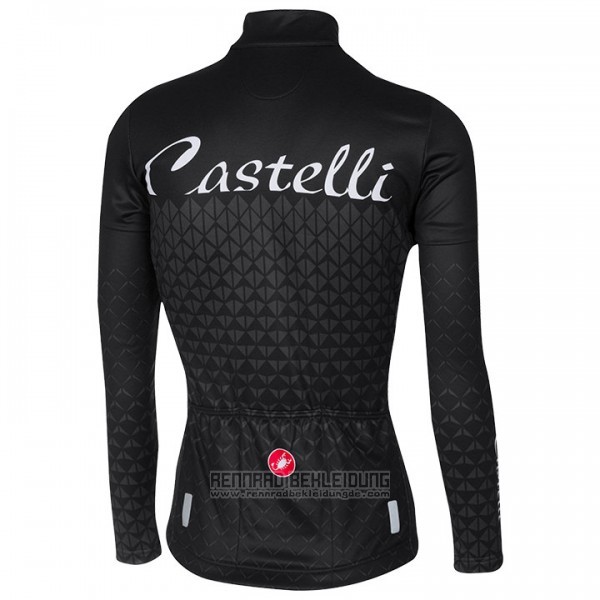 2017 Fahrradbekleidung Frau Castelli Shwarz Trikot Langarm und Tragerhose - zum Schließen ins Bild klicken