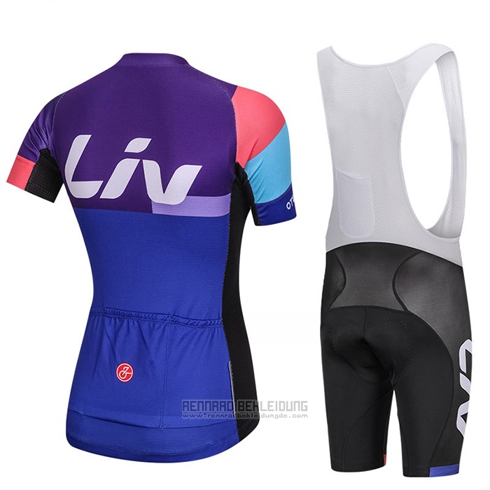 2018 Fahrradbekleidung Frau Liv Fuchsie Trikot Kurzarm und Tragerhose