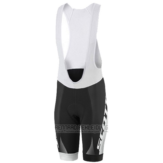 2016 Fahrradbekleidung Frau Scott Shwarz und Wei Trikot Kurzarm und Tragerhose