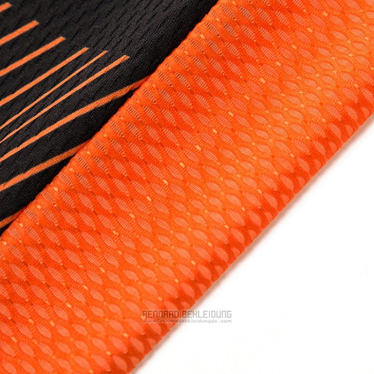 2018 Fahrradbekleidung Scott Orange und Shwarz Trikot Kurzarm und Tragerhose