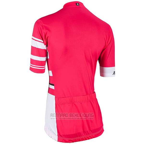 2017 Fahrradbekleidung Frau Nalini Dolomiti Rot Trikot Kurzarm und Tragerhose