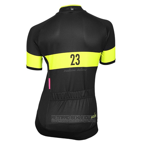 2017 Fahrradbekleidung Frau Nalini Nemina Shwarz Trikot Kurzarm und Tragerhose