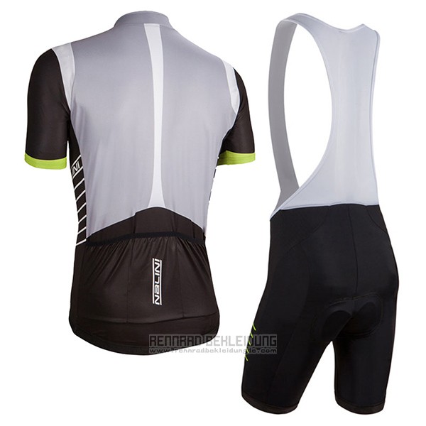 2017 Fahrradbekleidung Frau Nalini Shwarz und Wei Trikot Kurzarm und Tragerhose