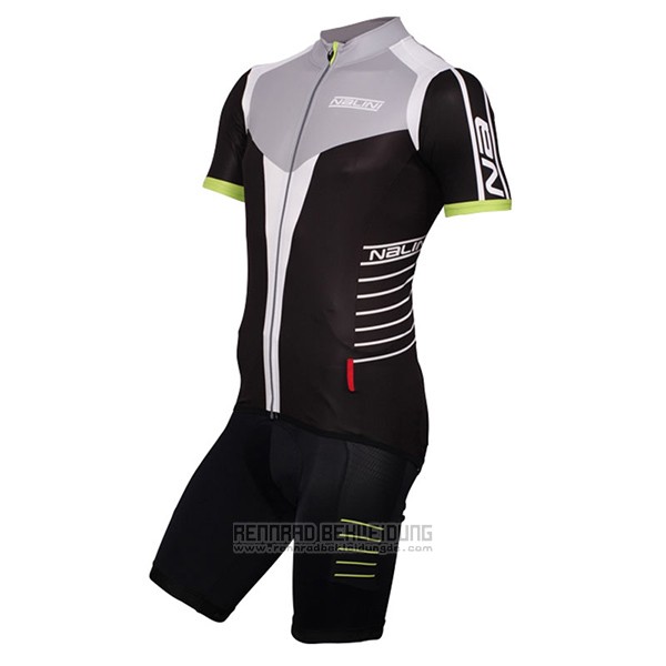 2017 Fahrradbekleidung Frau Nalini Shwarz und Wei Trikot Kurzarm und Tragerhose