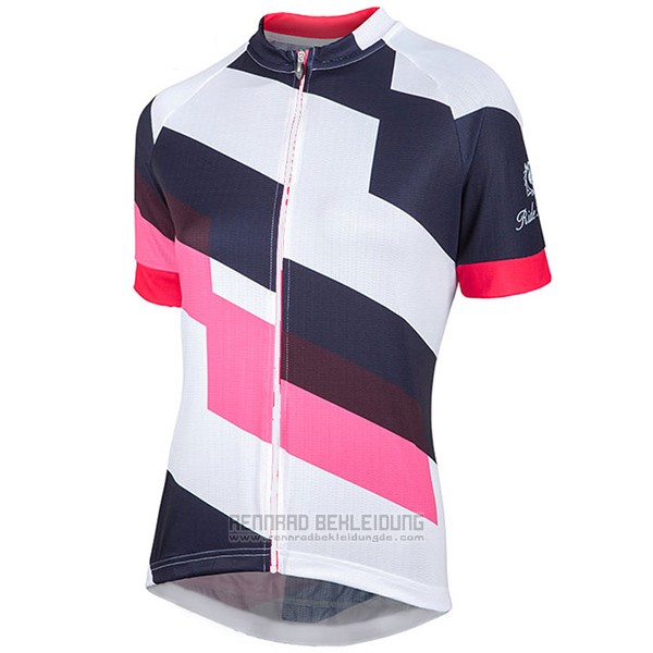 2017 Fahrradbekleidung Frau Nalini Stripe Rosa und Shwarz Trikot Kurzarm und Tragerhose