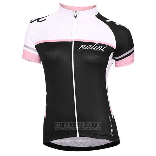 2017 Fahrradbekleidung Frau Nalini Wei und Shwarz Trikot Kurzarm und Tragerhose