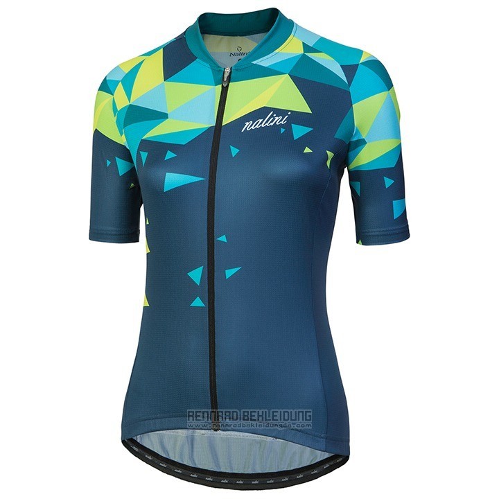 2018 Fahrradbekleidung Frau Nalini Chic Grun Trikot Kurzarm und Tragerhose