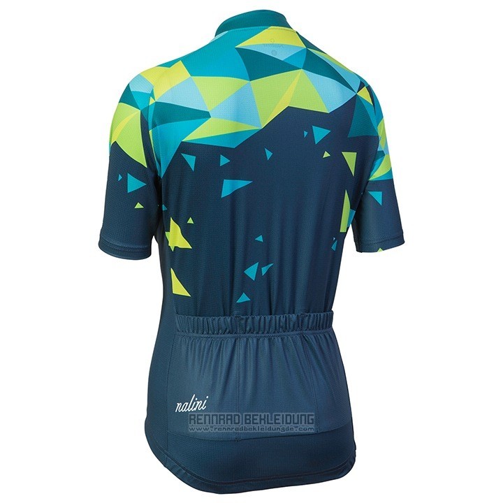 2018 Fahrradbekleidung Frau Nalini Chic Grun Trikot Kurzarm und Tragerhose