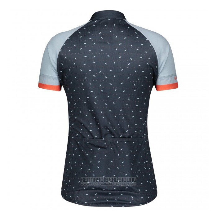 2021 Fahrradbekleidung Frau Scott Grau Blau Trikot Kurzarm und Tragerhose