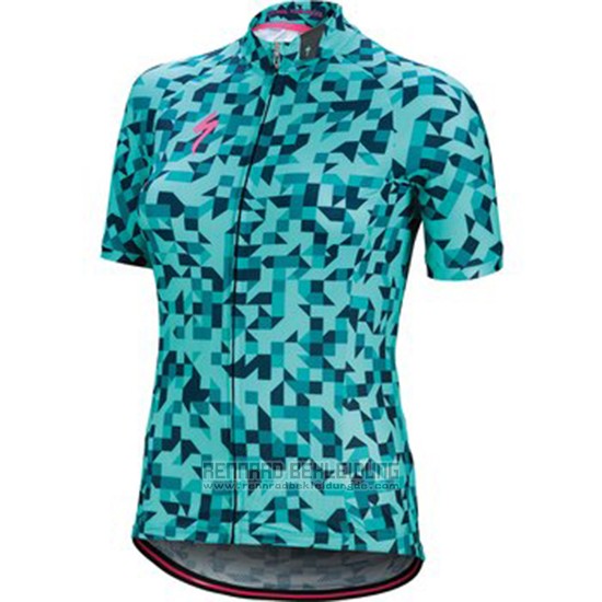 2018 Fahrradbekleidung Frau Specialized Grun Trikot Kurzarm und Tragerhose - zum Schließen ins Bild klicken