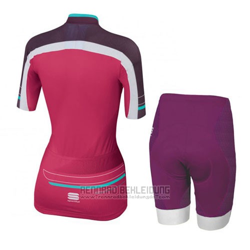 2016 Fahrradbekleidung Sportful Rot und Grun Trikot Kurzarm und Tragerhose