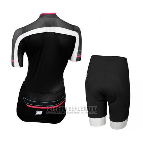 2016 Fahrradbekleidung Sportful Rot und Shwarz Trikot Kurzarm und Tragerhose