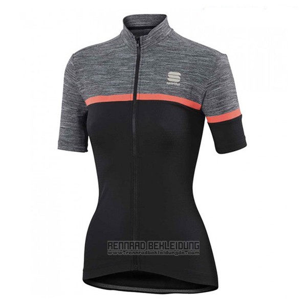 2017 Fahrradbekleidung Frau Sportful Giara Shwarz Trikot Kurzarm und Tragerhose