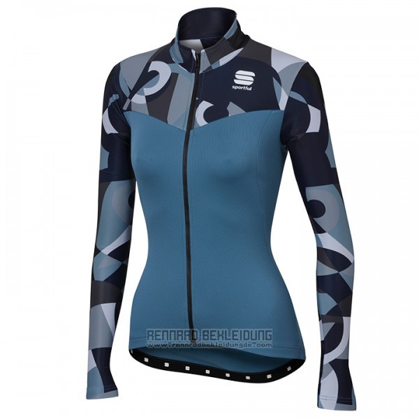 2017 Fahrradbekleidung Sportful Primavera Blau Trikot Langarm und Tragerhose