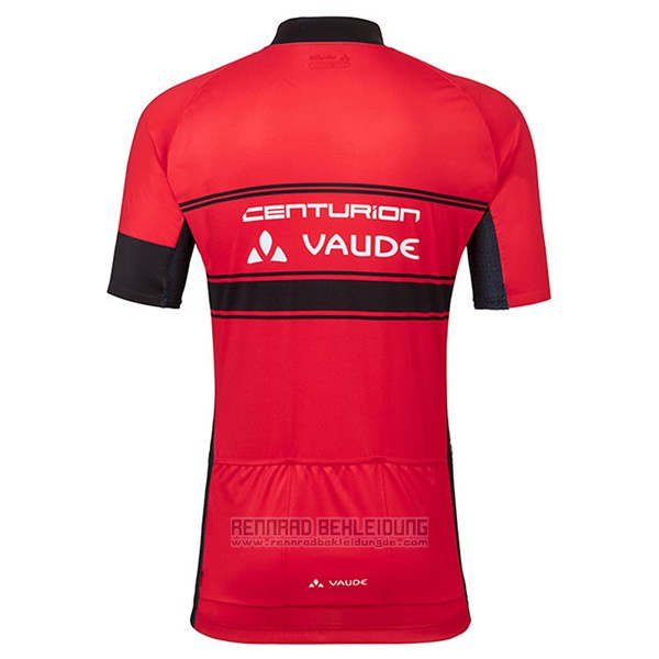 2017 Fahrradbekleidung Frau Vaude Rot Trikot Kurzarm und Tragerhose