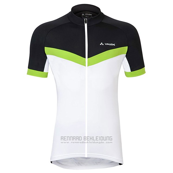 2017 Fahrradbekleidung Frau Vaude Wei und Grun Trikot Kurzarm und Tragerhose