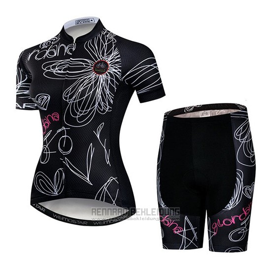 2019 Fahrradbekleidung Frau Weimostar Shwarz Wei Rosa Trikot Kurzarm und Tragerhose