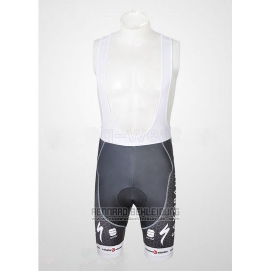 2010 Fahrradbekleidung Saxobank Lider Gelb Trikot Kurzarm und Tragerhose