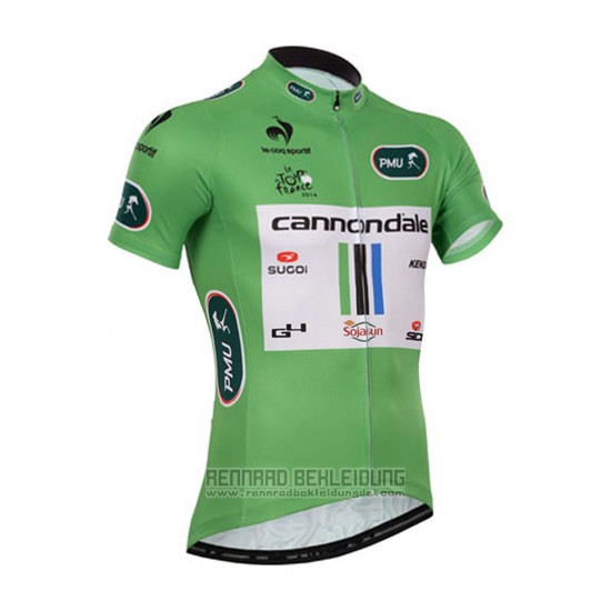 2013 Fahrradbekleidung Cannondale Lider Grun und Wei Trikot Kurzarm und Tragerhose - zum Schließen ins Bild klicken