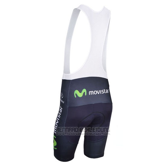 2013 Fahrradbekleidung Movistar Lider Wei Trikot Kurzarm und Tragerhose