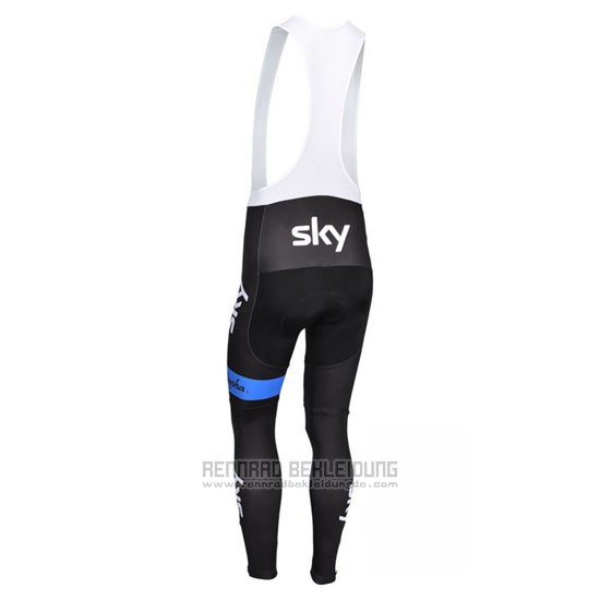 2013 Fahrradbekleidung Sky Lider Gelb und Shwarz Trikot Langarm und Tragerhose