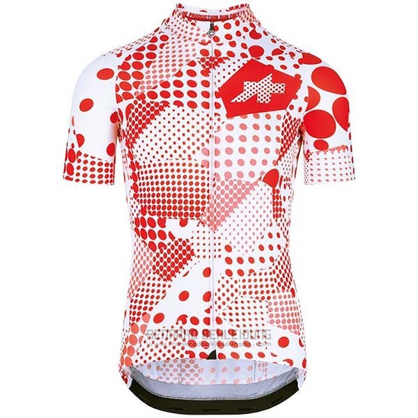 2020 Fahrradbekleidung Assos Erlkoenig Rot Wei Trikot Kurzarm und Tragerhose - zum Schließen ins Bild klicken