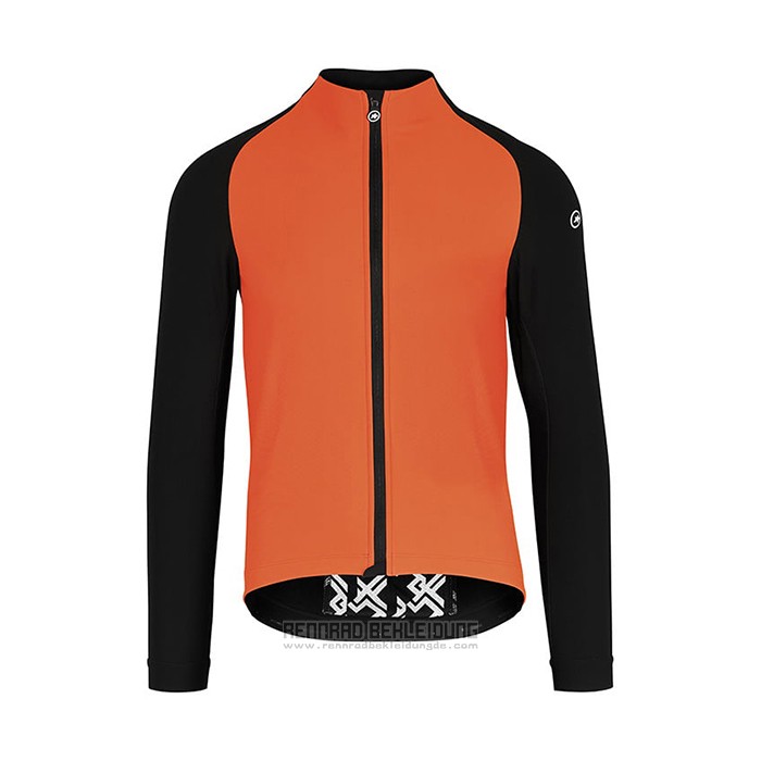 2021 Fahrradbekleidung Assos Orange Trikot Langarm und Tragerhose