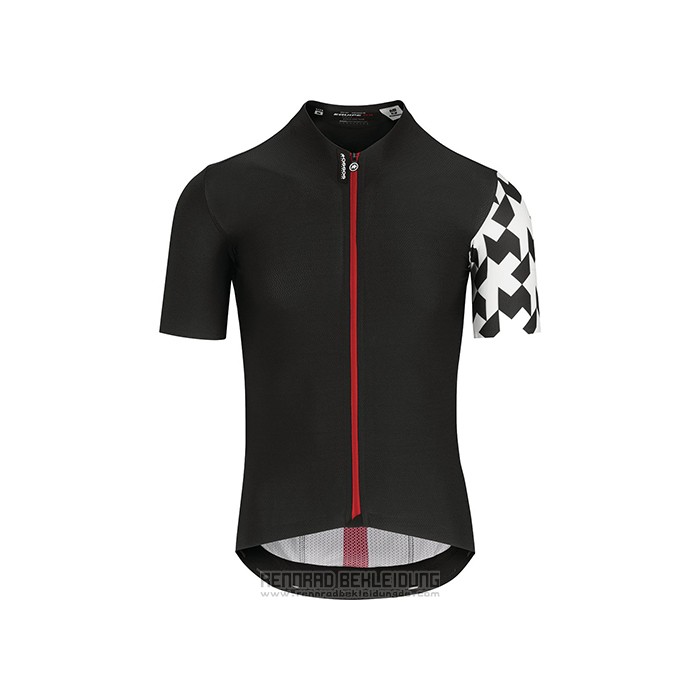 2021 Fahrradbekleidung Assos Shwarz Wei Rot Trikot Kurzarm und Tragerhose - zum Schließen ins Bild klicken