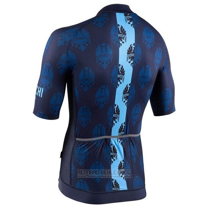 2020 Fahrradbekleidung Bianchi Blau Trikot Kurzarm und Tragerhose - zum Schließen ins Bild klicken