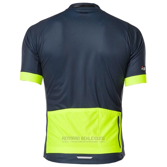 2020 Fahrradbekleidung Bontrage Gelb Tief Blau Trikot Kurzarm und Tragerhose - zum Schließen ins Bild klicken