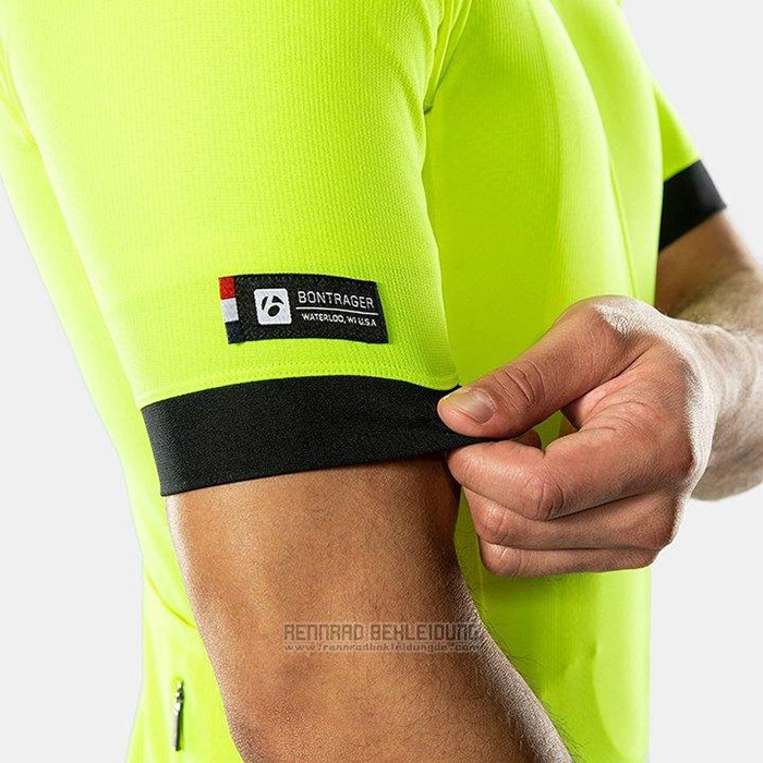 2020 Fahrradbekleidung Bontrage Gelb Trikot Kurzarm und Tragerhose