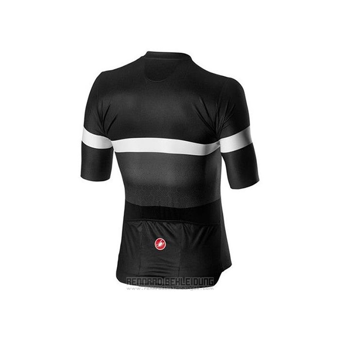 2020 Fahrradbekleidung Castelli Shwarz Wei Trikot Kurzarm und Tragerhose