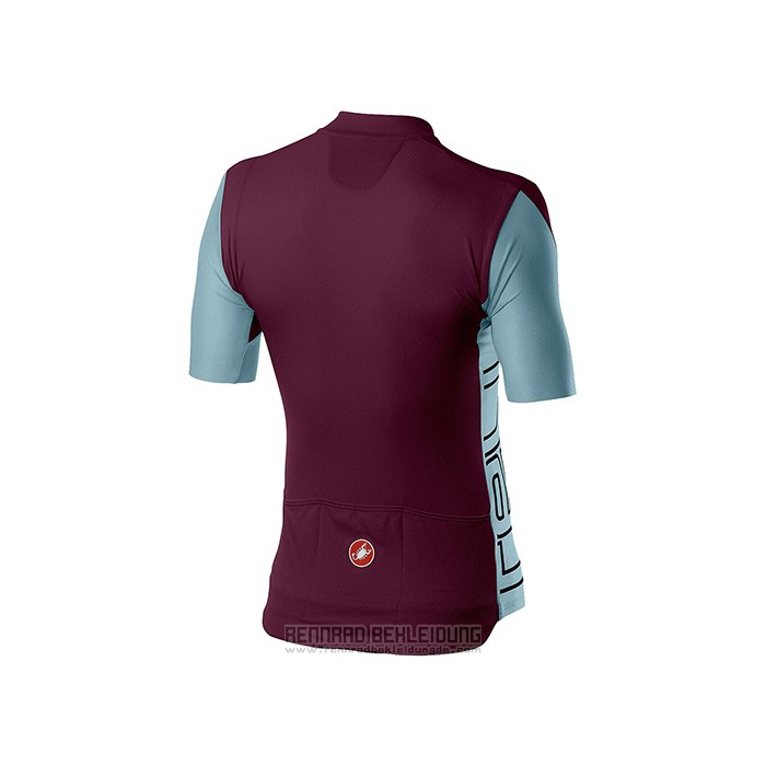 2021 Fahrradbekleidung Castelli Dunkel Volett Trikot Kurzarm und Tragerhose - zum Schließen ins Bild klicken