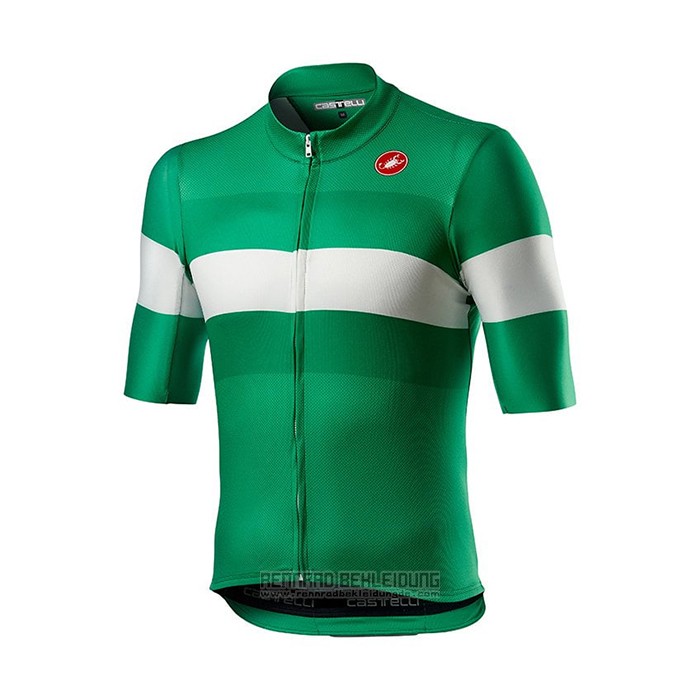 2021 Fahrradbekleidung Castelli Grun Trikot Kurzarm und Tragerhose