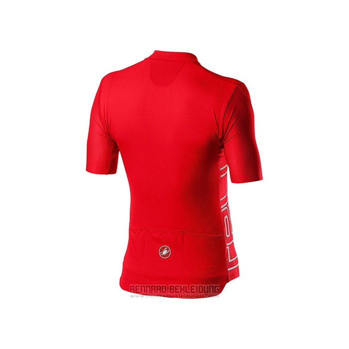 2021 Fahrradbekleidung Castelli Rot Trikot Kurzarm und Tragerhose - zum Schließen ins Bild klicken